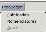 Menu Module Production